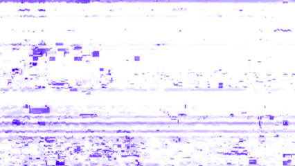 Techno Glitch Poster Template with Horizontal Distortion and Neon Elements. Techno glitch style backdrop. Glitched banner with TV noise, Glitch camera effect. TV scan line monitor. Data noise texture.