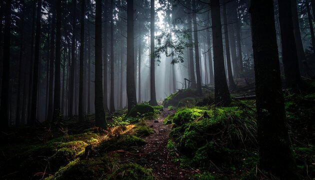 Misty forest path (4)