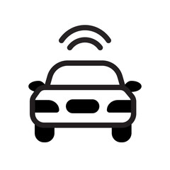 Autonomous Car Line Icon of Autonomous Vehicles Icon Set