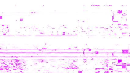 Techno Glitch Poster Template with Horizontal Distortion and Neon Elements. Techno glitch style...