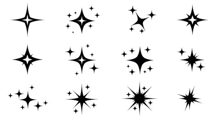 Shooting stars icon vector design isolated on white background