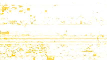 Techno Glitch Poster Template with Horizontal Distortion and Neon Elements. Techno glitch style backdrop. Glitched banner with TV noise, Glitch camera effect. TV scan line monitor. Data noise texture.