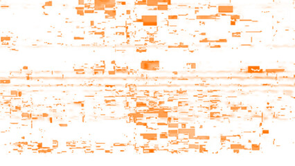 Techno Glitch Poster Template with Horizontal Distortion and Neon Elements. Techno glitch style...