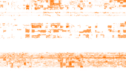 Techno Glitch Poster Template with Horizontal Distortion and Neon Elements. Techno glitch style backdrop. Glitched banner with TV noise, Glitch camera effect. TV scan line monitor. Data noise texture.