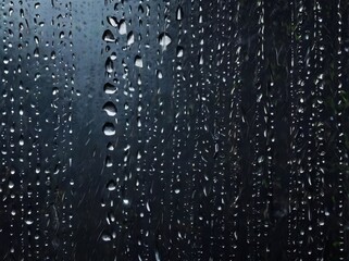 water drops on glass