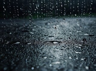 drops of water with rain drops