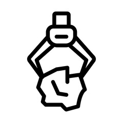 Plastic Waste Line Icon of Waste Collection Icon Set