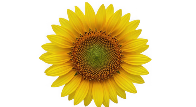 Vibrant sunflower blooms majestic yellow petals and detailed center against photography transparent background