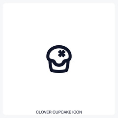 Clover Cupcake Icon