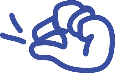 Hand Finger Snapping Gesture Illustration