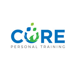 Modern fitness logo with a green phoenix or eagle. This bold vector icon is ideal for a gym, personal training, or health coach business brand.