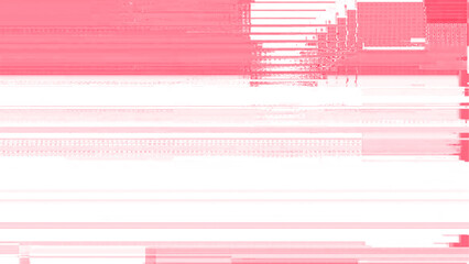 Glitch Art Texture with Retro Monitor Scan Lines and Color Elements. Techno glitch style backdrop. Glitched banner with TV noise, Glitch camera effect. TV scan line monitor. Data noise texture.