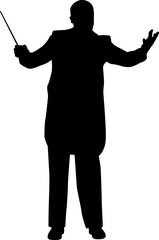 Music Conductor Silhouettes