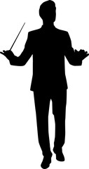 Music Conductor Silhouettes