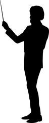Music Conductor Silhouettes