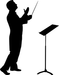 Music Conductor Silhouettes