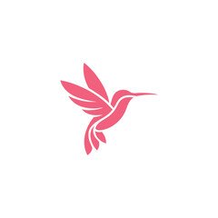 Obraz premium Hummingbird Logo Design – Elegant Bird Symbol for Nature, Beauty, and Creative Branding