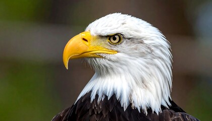 Obraz premium Close-up profile of an eagle