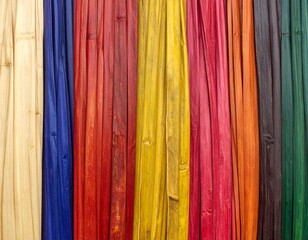 Featuring a bright and rich color palette of blue, red, yellow, magenta, orange, and dark green, it creates a visually appealing striped pattern. Ideal for designs that require a touch