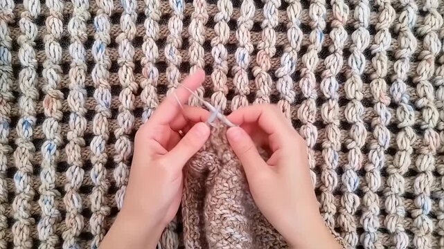 Learn Easy Knit Stitch: Bobble Stitch Tutorial for Beginners - Powered by Adobe