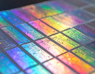 Colorful Holographic Mesh with Light Refractions