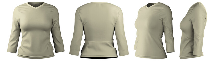 Long sleeve t-shirt design showcasing versatile clothing style and fit