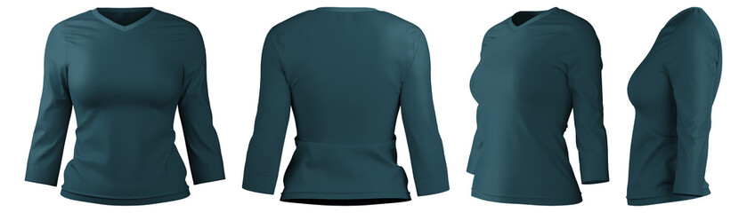 Long sleeve tee with a modern 3D design