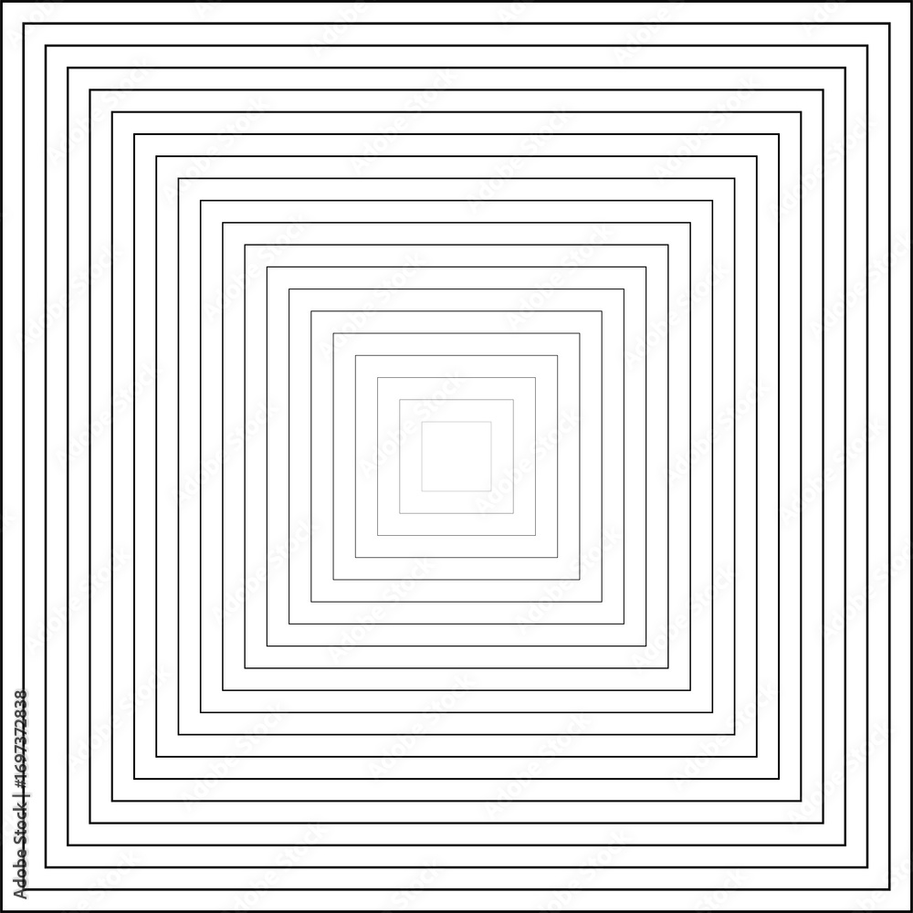 Poster square lines gradient geometric pattern
