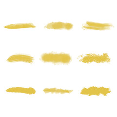 インク　アナログ風　質感　金　色