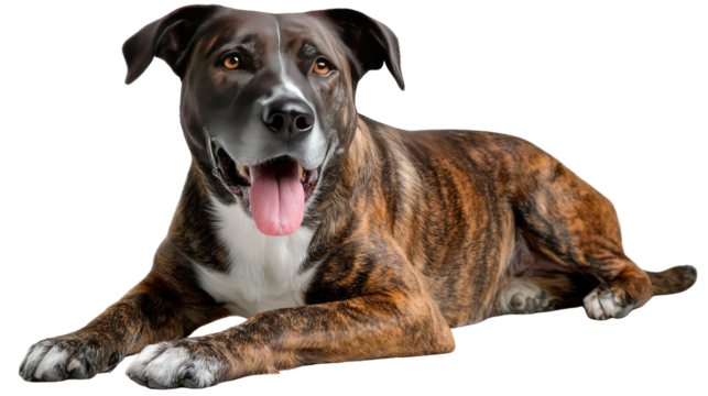 Loyal Companion's Calm Demeanor: A serene dog with a captivating gaze, embodies the pure essence of friendship. A close-up shot captures the tranquil expression of this friendly animal.