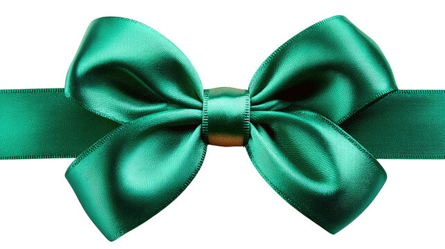 Green Gift Bow: A lush, verdant green ribbon, intricately fashioned into a perfect bow. the perfect touch of elegance for any occasion, perfect for conveying sentiment and thoughtfulness.