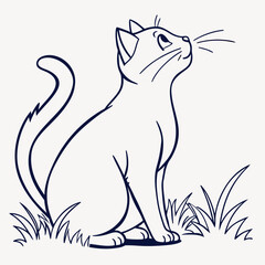 Minimalist Cat Silhouette