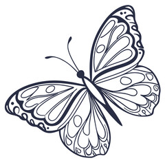 Minimalist Butterfly Icon