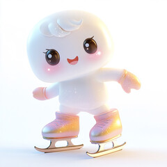 a single cute chibi adorable character kawaii style
