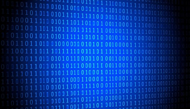 Binary code digital background