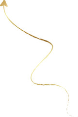 Golden arrows brush style. Design elements