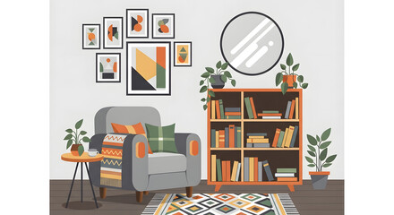 Cozy living room interior design