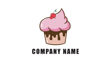 Cupcake Logo Design Template, Vector Design Graphic