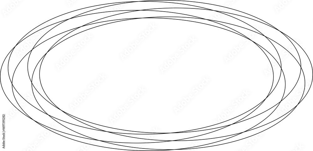 Poster oval line overlapping icon. design elements