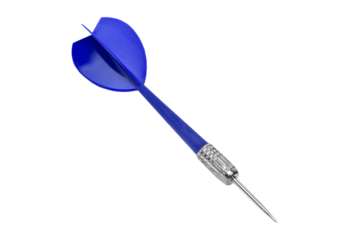 Blue dart isolated on transparent background