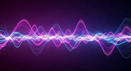Vibrant digital waveform pattern representing financial technology and data flow