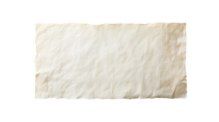 Textured torn paper sheet on a transparent background antique vintage aesthetic design element