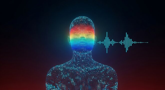 Ai brain processing sound waves neural network digital technology
