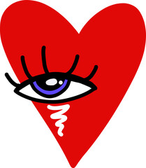 heart, eye, surreal, symbolic, love, romance, mystical, fantasy, dreamy, surrealism, funky, quirky,...