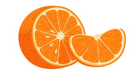 Orange slices illustration