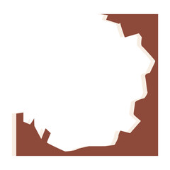 torn graph paper brown