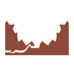 torn graph paper brown