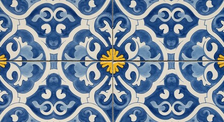 Ornamental ceramic tiles pattern
