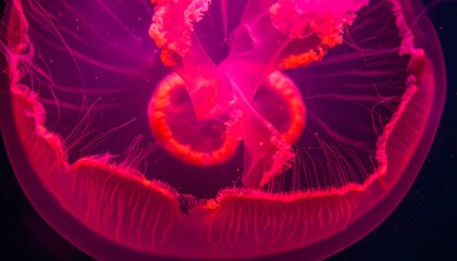 Vibrant jellyfish background.