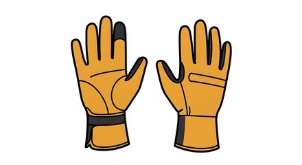 Pair of work gloves